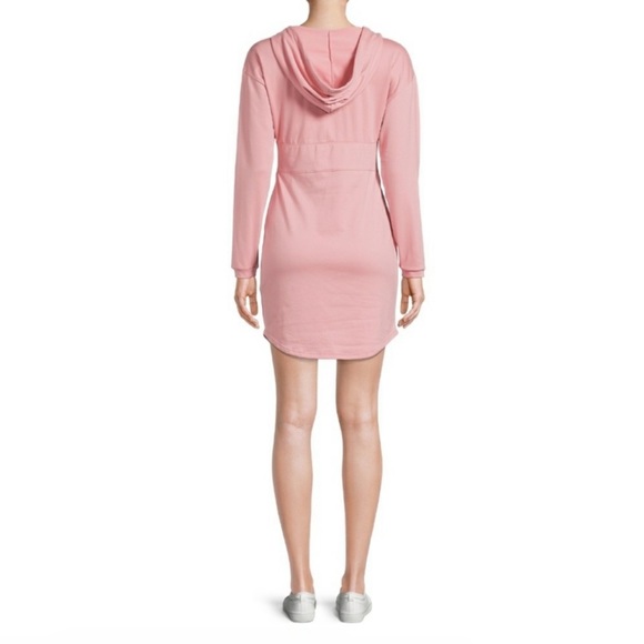 Blush pink corset hoodie dress - Picture 3 of 4